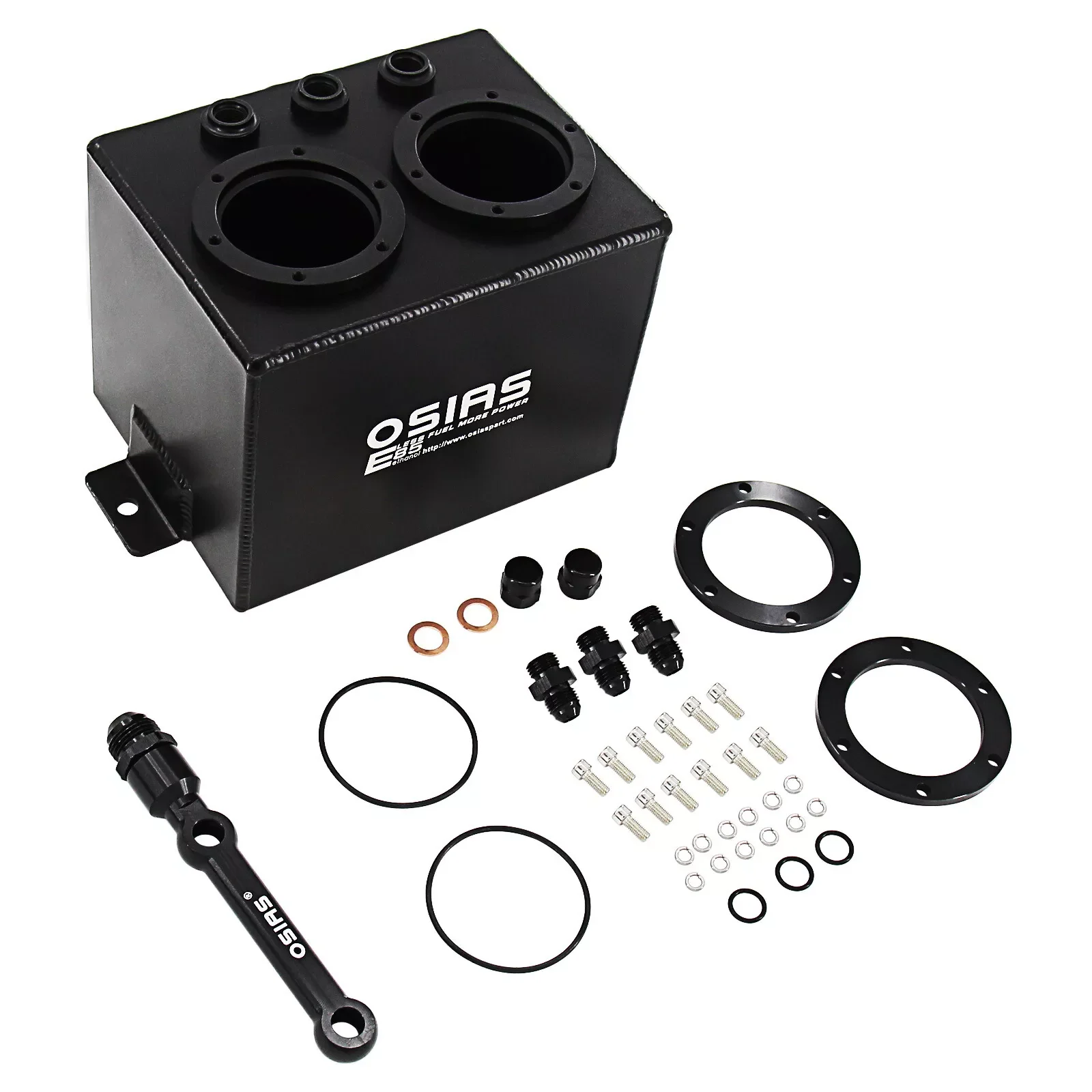 OSIAS 3L Dual Fuel Surge Tank Kit with AN10 Fuel Rail & 2x 044 Fuel Pump