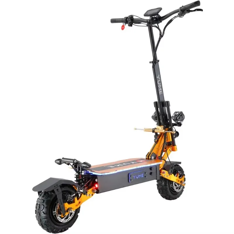 La migliore scooter elettrico a doppio motore 60v 6000w 5600w scooter elettrico da 11 pollici con pneumatici grassi pieghevole per adulti