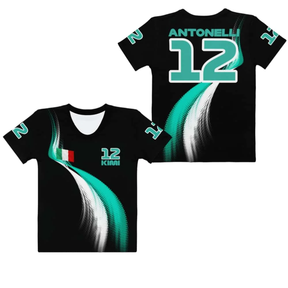 2026 New Kimi Antonelli 3D Printed racing car Training Jersey Men women Summer Breathable Quick Drying Short Sleeved top T-shirt