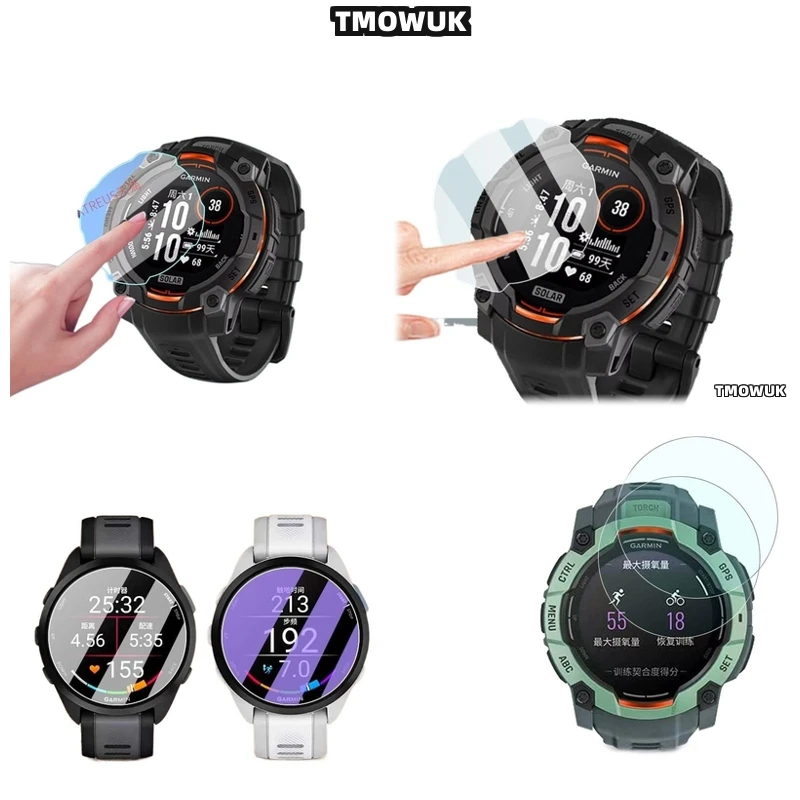 

Scratch Proof 9H Glass For Garmin Instinct 2 2X 3 3E Crossover 40 45 50 Mm, HD Optical Clarity