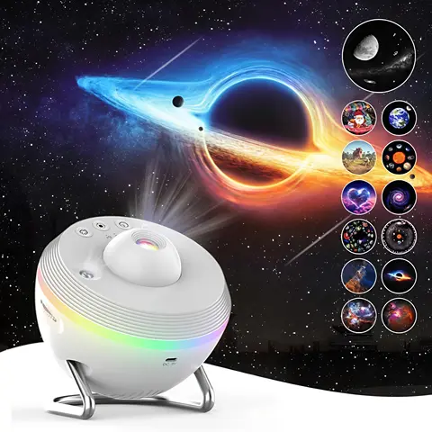Planetarium Galaxy Projector 13 in 1 Star Light Projector Starry Sleep Night Light with Dynamic Meteors 360° Rotating Nebula