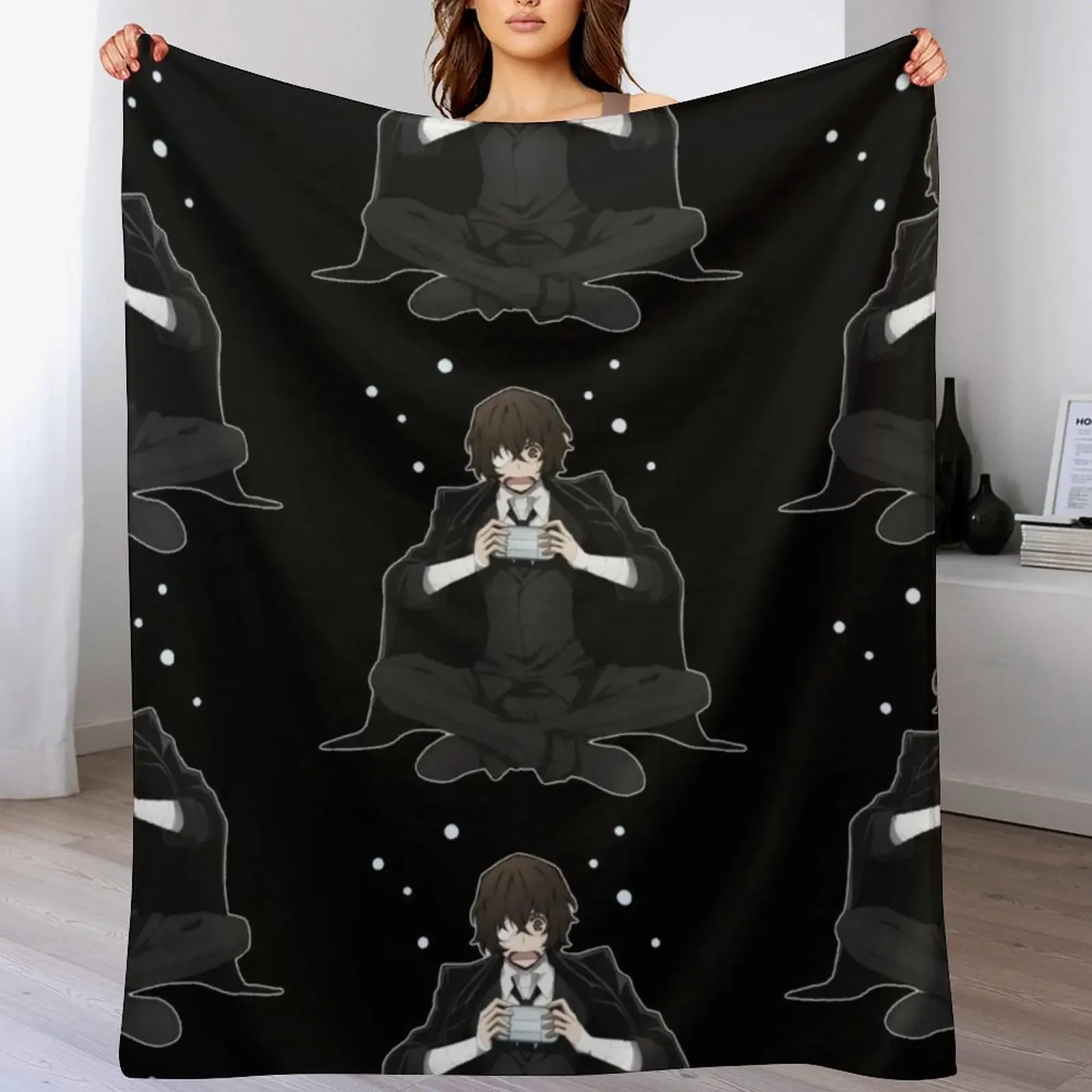

Dazai osamu | anime items Throw Blanket manga Soft Plaid Hairys Picnic Blankets
