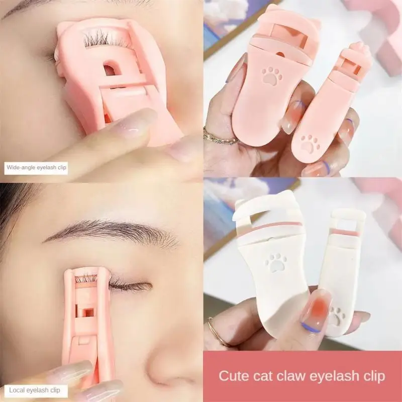 Cat Paw Eyelash Curler ไฟฟ้ามุมกว้างประเภท Lash Curler รวมท้องถิ่นประเภทน่ารักแต่งหน้า Applicator แหนบขนตา