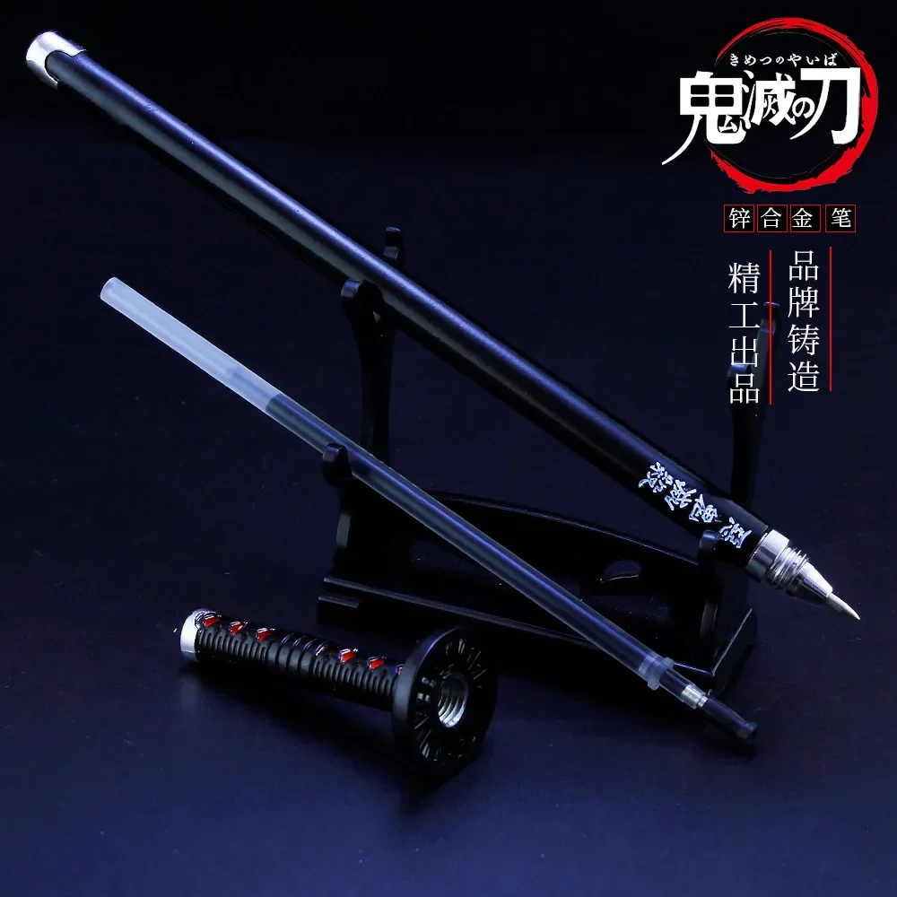 

Demon Slayer Sword Kamado Tanjirou 2nd Pen Alloy Katana Sword Japanese Anime Weapon Model Collections Stationery Gifts for Kids