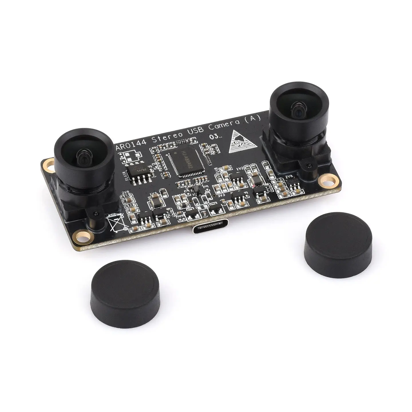 Waveshare 2MP USB2.0 Stereo Camera AR0144 Sensor Synchronous Frame Output