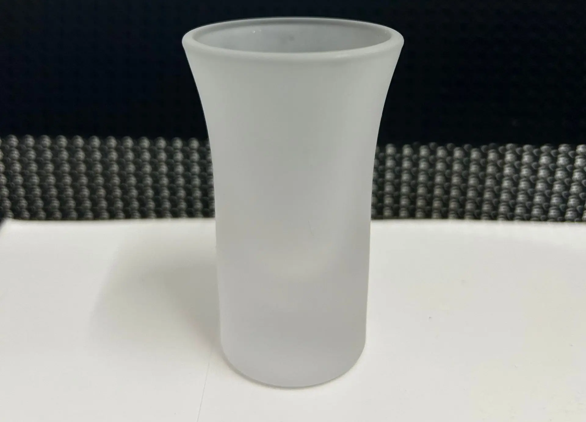 small 1oz 25ml frosted shot glass cup with thick bottom