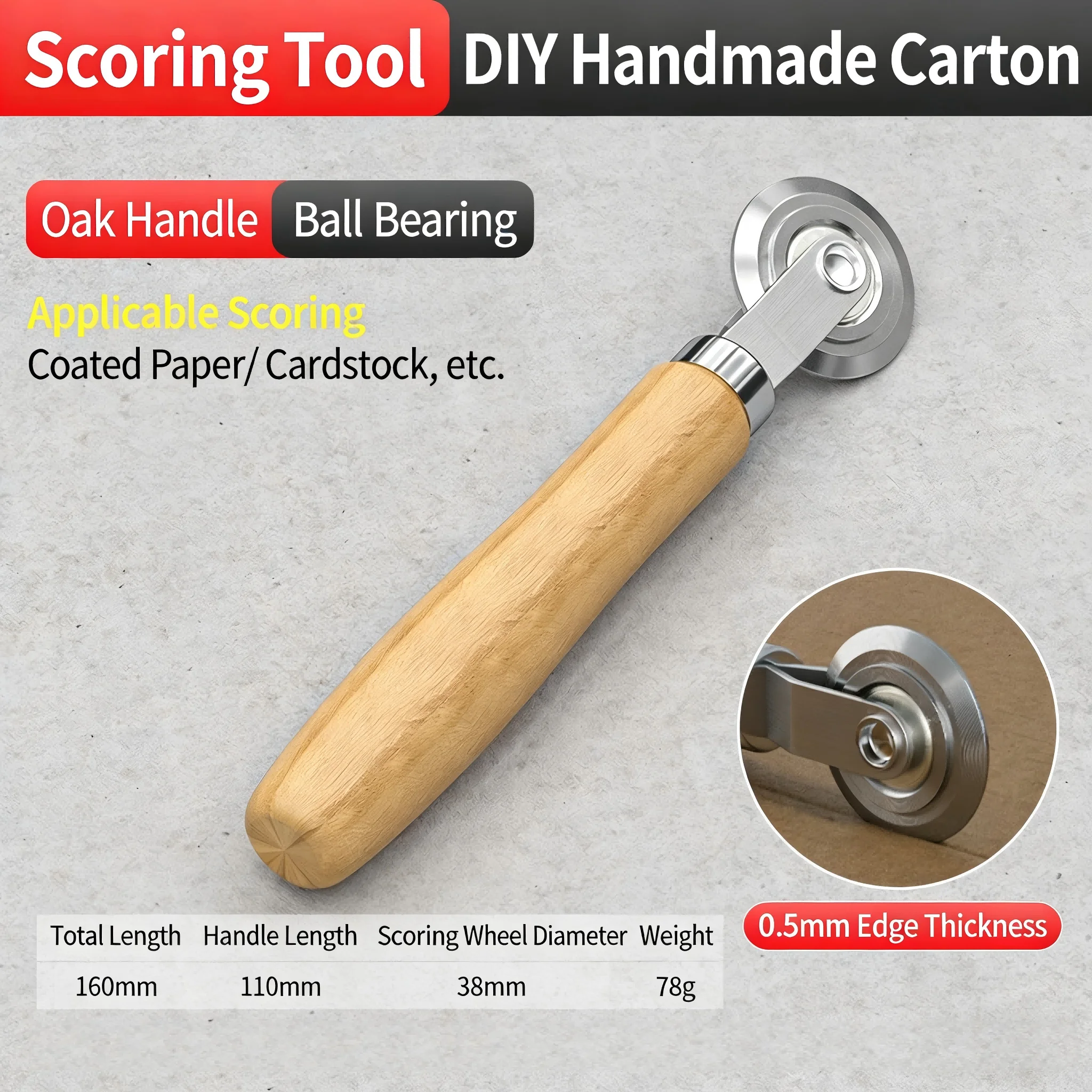 Hand Held Paper Creasing Wheel - Woodworking Product recension och pris