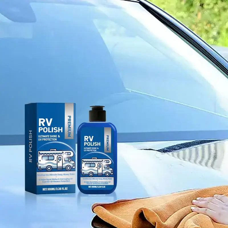 Windshield Polish Car Glass Cleaner Auto Polish 100ml Automotive Polish Scratch Removers & Waxes Windshield Cleaner Tool For