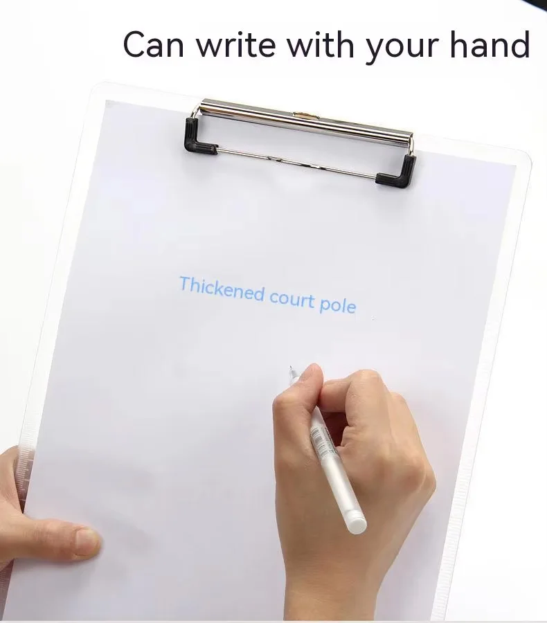 Papan Klip A4 A5 dengan Kait Plastik Papan Klip Folder File Tempat Dokumen Transparan Warna Permen Klip Papan Tulis Siswa