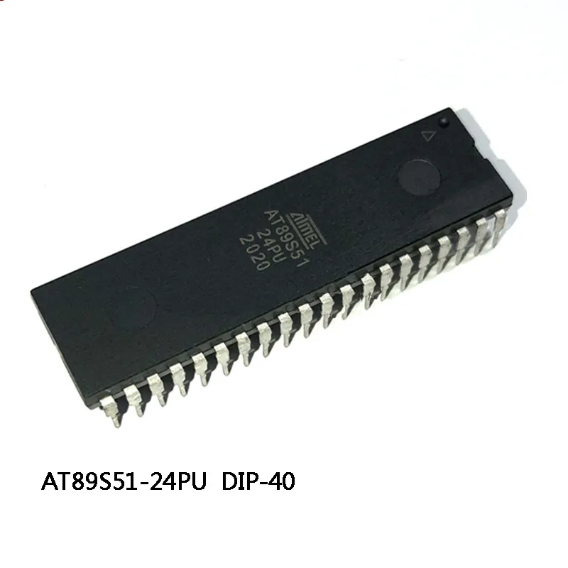 5Pcs New AT89S51-24PU AT89S51 DIP40 IC Chip In Stock Wholese