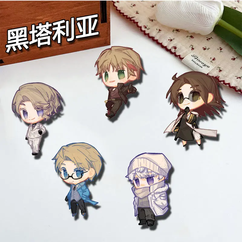 5Pcs Anime Axis Powers hetalia APH Acrylic Badge Cartoon Pins DIY Decoration Backpack Clothes Accessories Christmas Girls Gifts