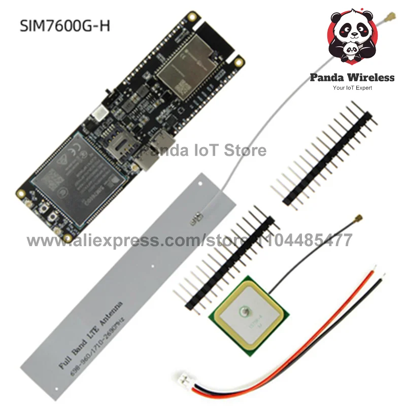 

T-SIM7600E-H SIM7600SA-H SIM7600G-H MCU32 4G LTE Cat4 Поддержка модуля WIFI Beidou + позиционирование GPS LILYGO