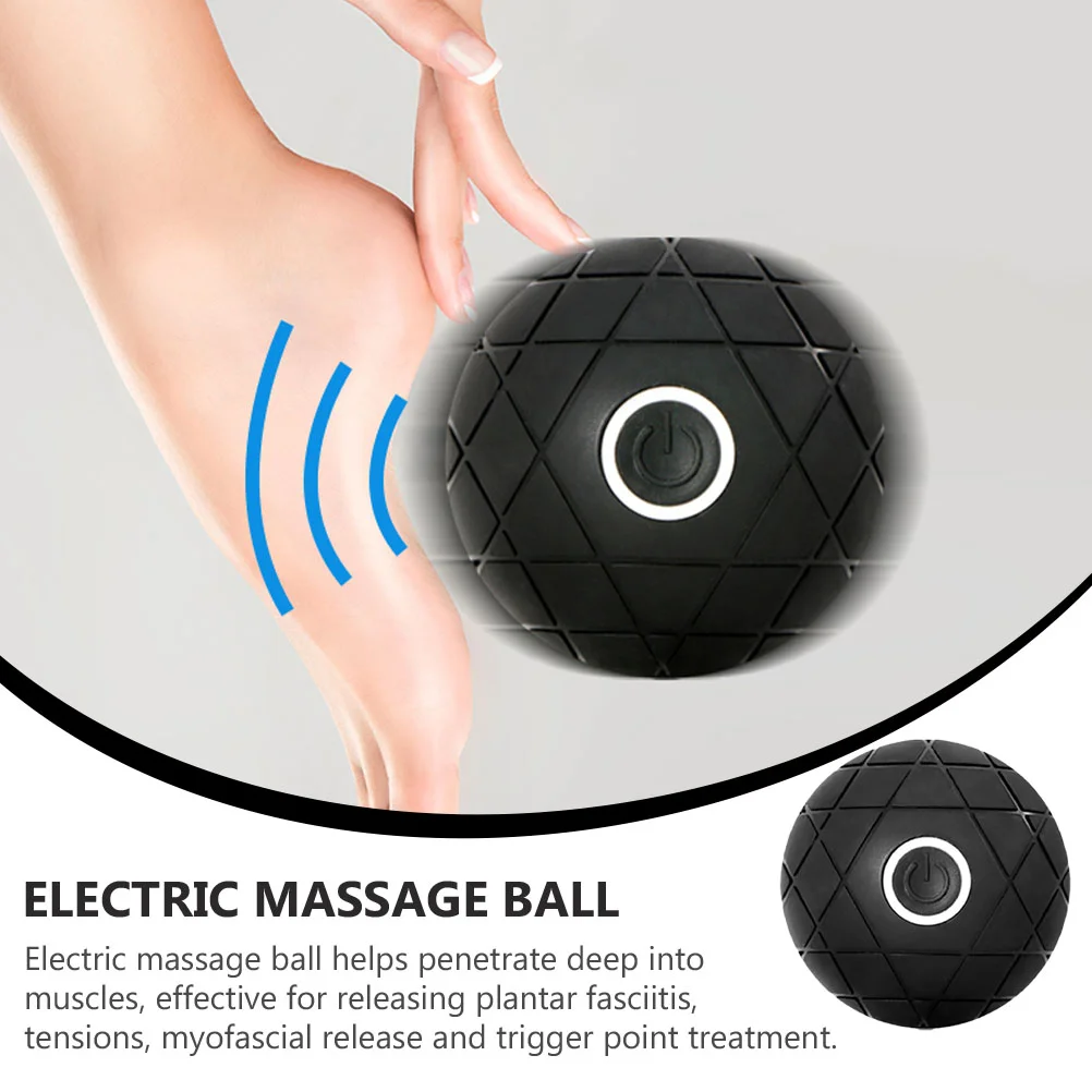 Bola de masaje de Hemisferio eléctrico recargable, Bola de Fascia deportiva, Fitness, Yoga, relajación muscular, masajeador de Hemisferio corporal