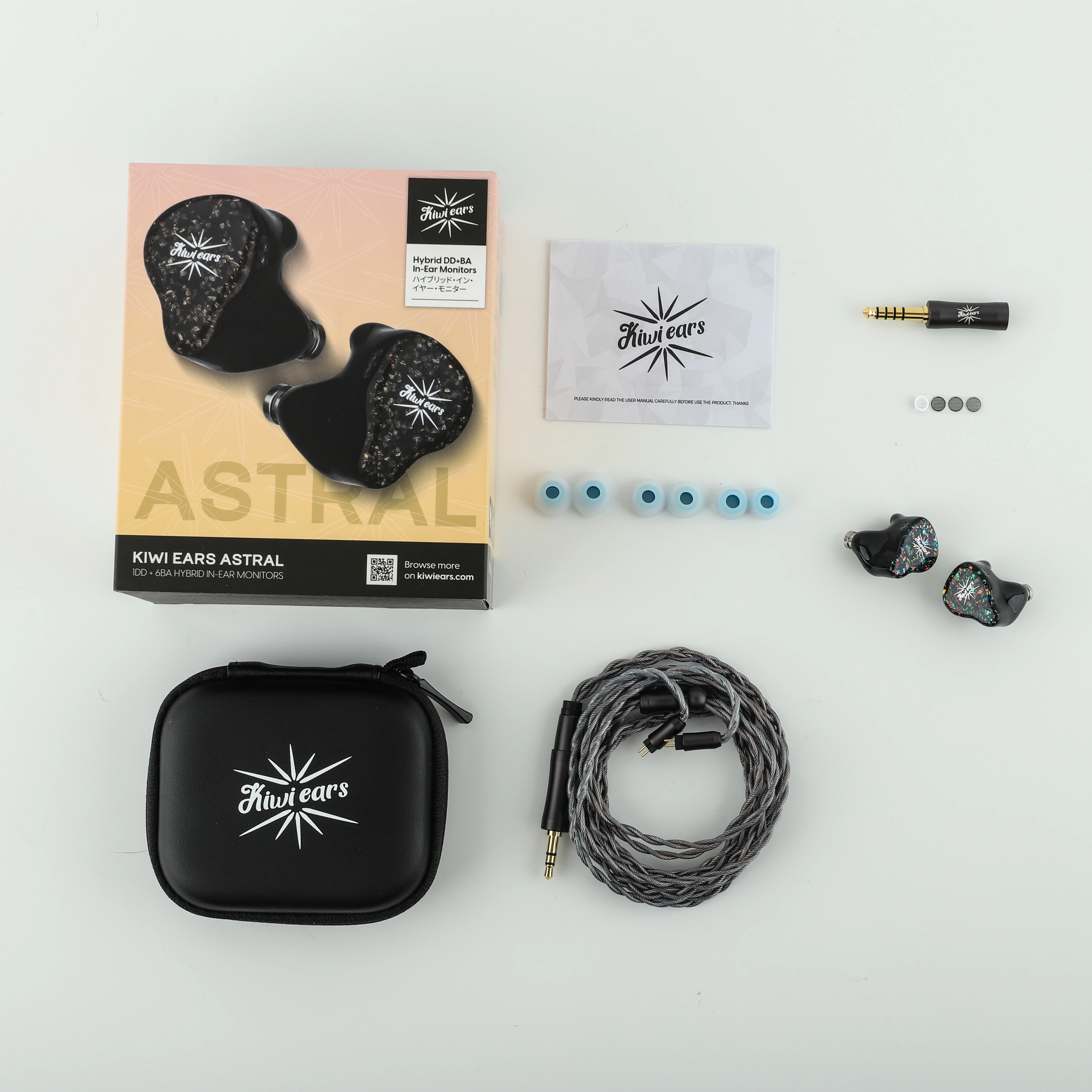 Linsoul Kiwi Ears Astral 1DD+6BA Hybrid IEM Kopfhörer Professioneller Audiophiler In-Ear Monitor Kabelgebundene Ohrhörer – Detail 7