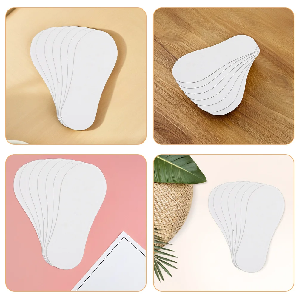 100pcs Invisible No-Show Sock Inserts Cardboard Lightweight Paper Sock Shapers For Stretching Storage Display Packaging Socks