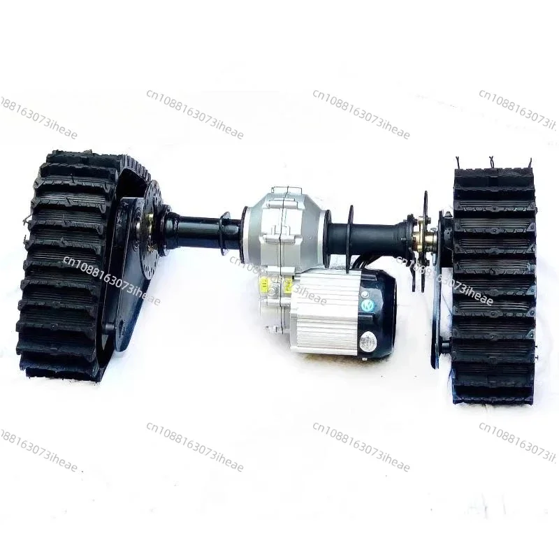 Suitable for DIY Modified Snowmobile Four-wheel Beach Car Kart Accessories Rubber Track Wheels, Differential Rear Axle Motor