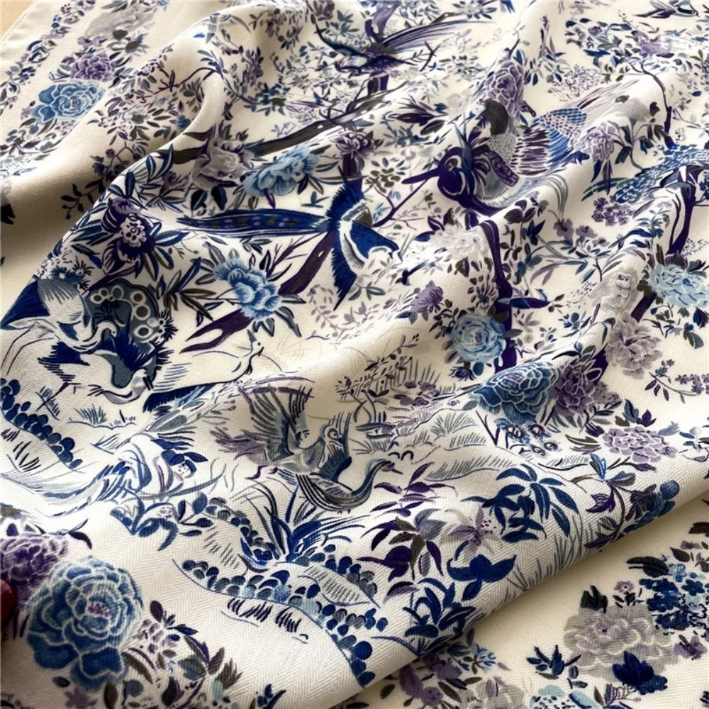 패션 꽃 프린트 스퀘어 스카프 스퀘어 Sun-Resistant Neckerchief Hairscarf 통기성 레이디 스카프 머리띠