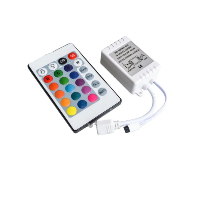 1/2~20/50Pcs 12V Controller Infrared 24 Key RGB Seven Color Light 3528 5050 Module IR24 Key Remote Controller