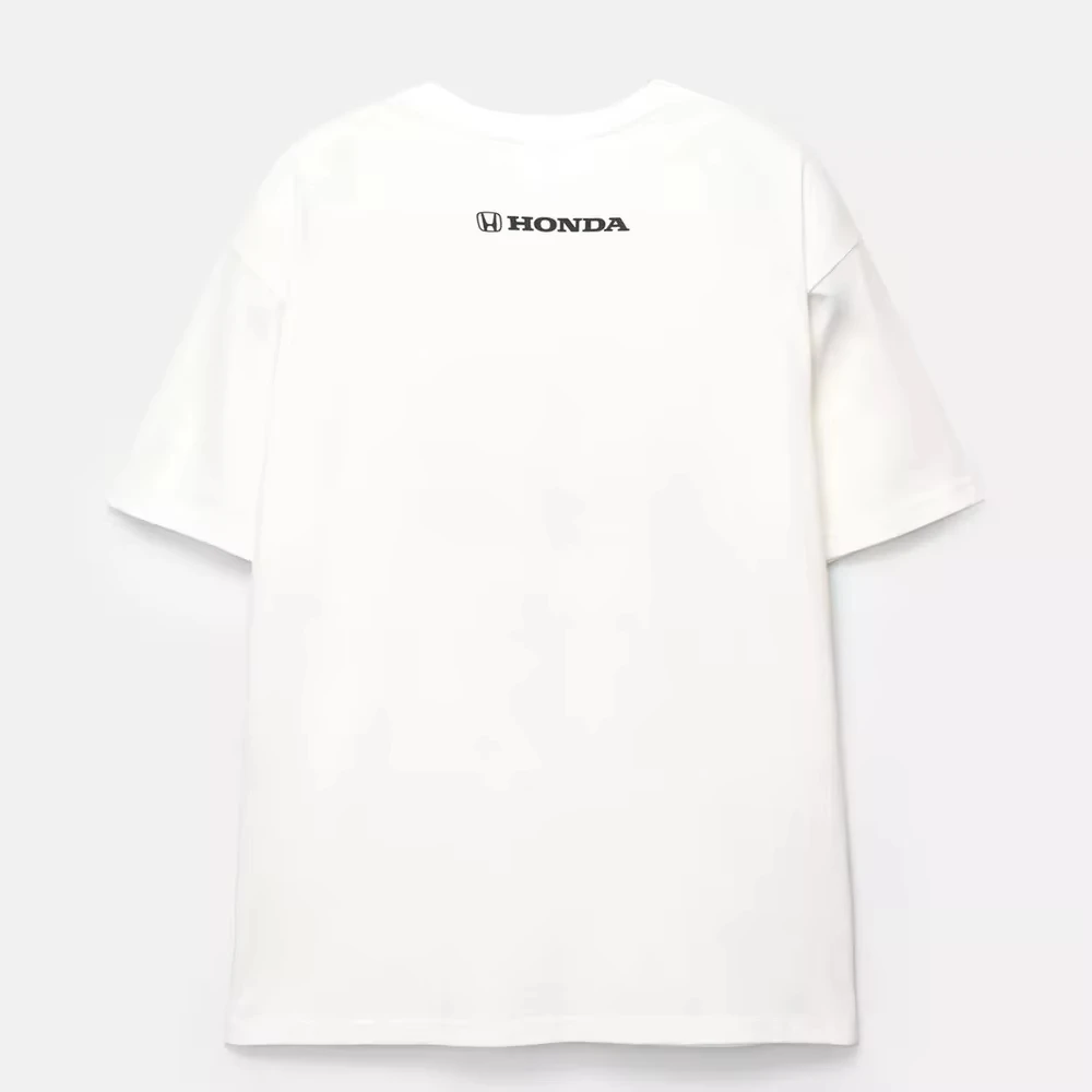 هوندا 2026 جديد حار الرجال والنساء تي شيرت سيفيك الصيف تي شيرتات قطن الربيع والخريف دراجة نارية على الطرق الوعرة فضفاض طباعة #5