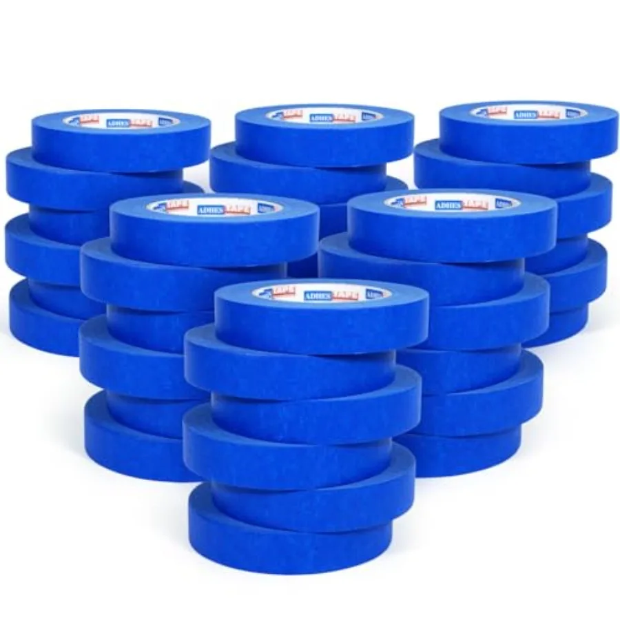 

ADHES Upgrade Blue Painters Tape Masking Tape for Painting 3 Rolls x 0.94 Inch x 0 Yards Blue Paint Tape No Residue Outdoor Ant