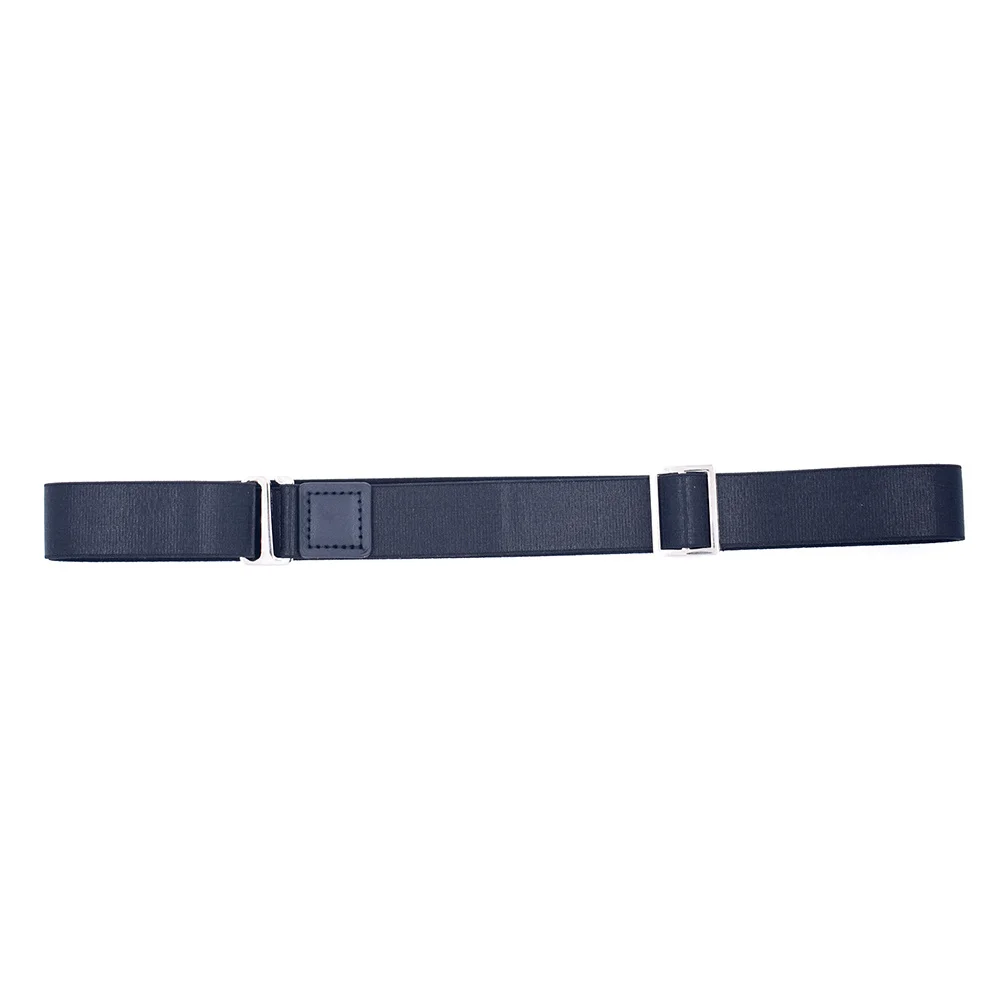Hemdgürtel, verstellbar, schwarz, 2,5 cm, Hemdverschluss, Unterwäschegürtel, elastisch, langlebig, starker Clip, Anti-Falten, rutschfest, für Herren