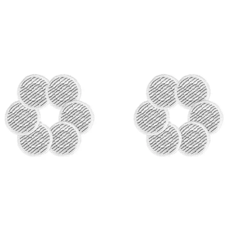 A02M-12PCS Steam Mop Replacement Pads For Shark S7001 S7000AMZ Series,Mop Head Replacement Steam And Scrub Pads For Tile