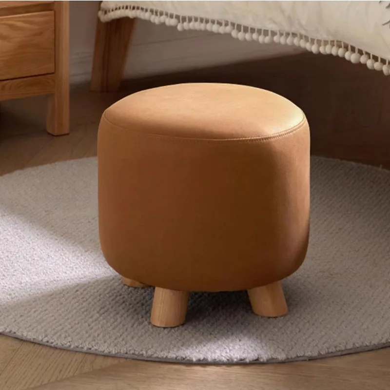 

Small Foot Stool Shoe Changing Japanese Entryway Bench Round Salon Living Room Floor Foot Stool Italian Tabouret Cute Furniture