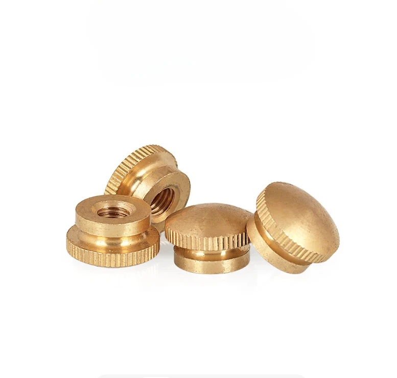 5PCS M3M4M5M6M8 copper hand screw nut nut decorative step blind hole