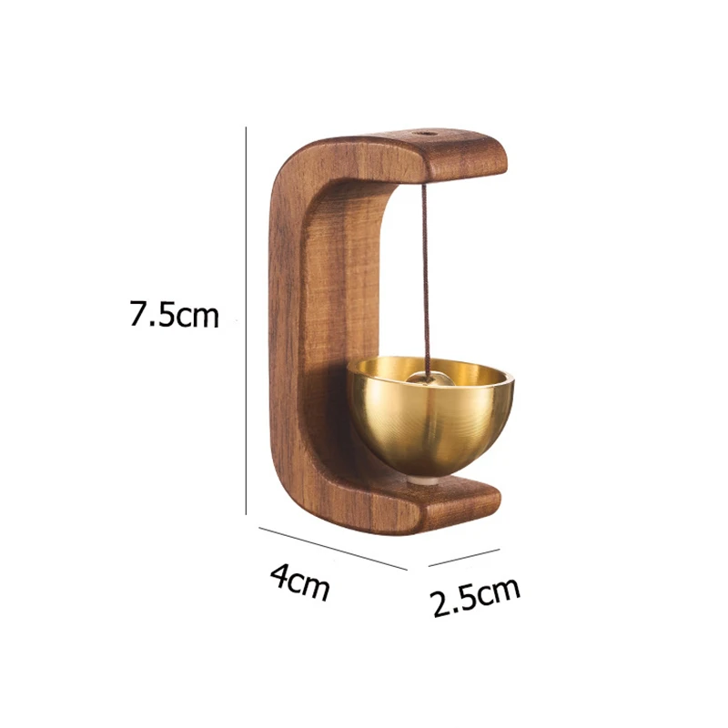 Wooden Wind Chimes Wireless Doorbell Entrance Door RemindBell Decorative Wind Bell Home Opening Hanging Decorations