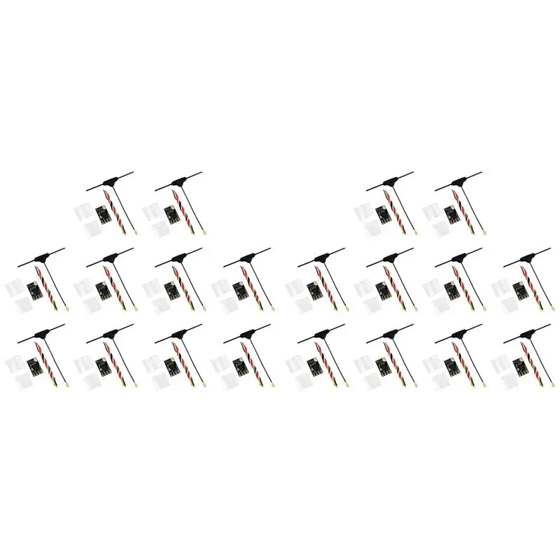 ABXE-20PCS ELRS 2.4Ghz Receiver NANO Expresslrs Receiver With T-Type Antenna Support Wifi Upgrade For FPV RC Long Range Drone