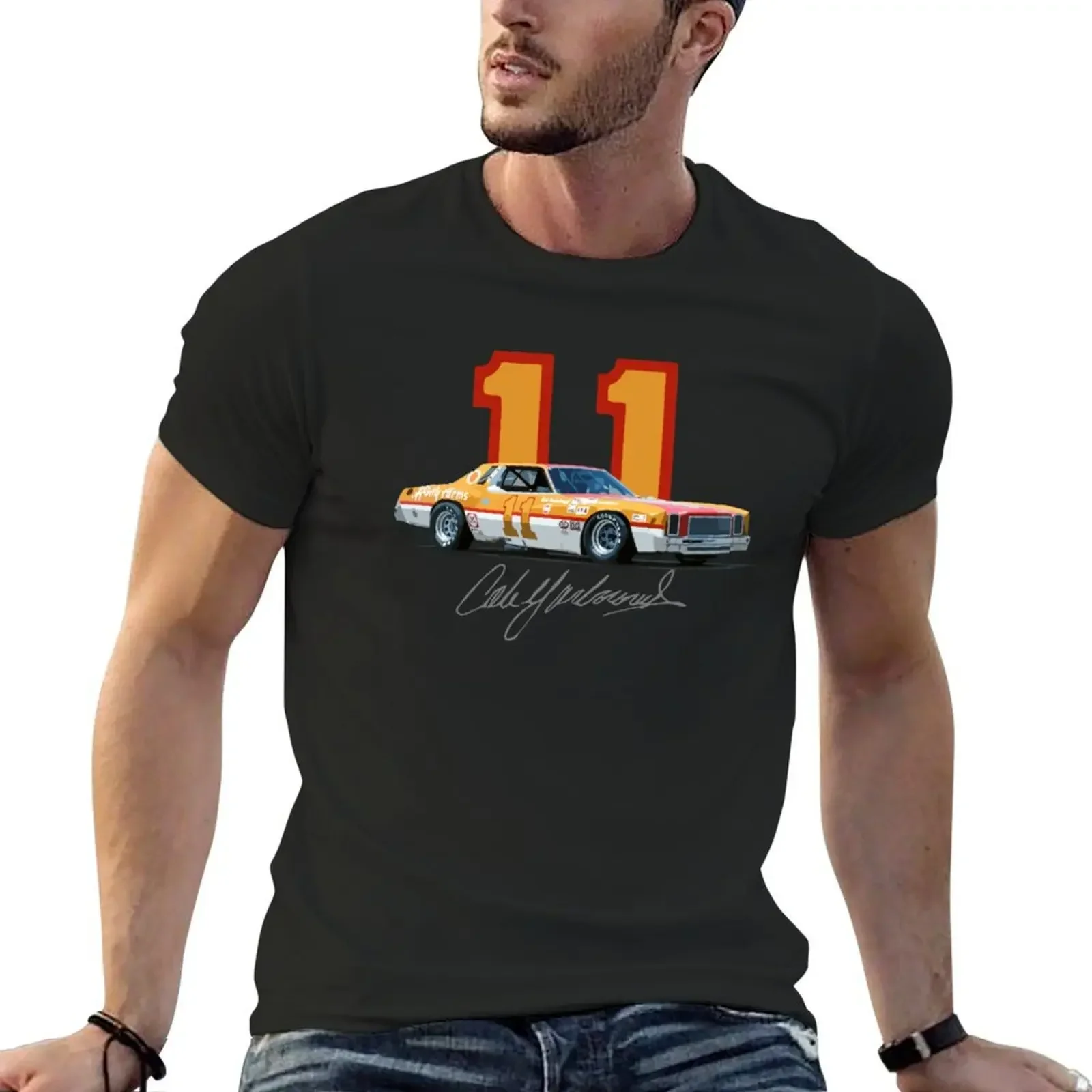 

Cale Yarborough T-Shirt vintage t shirts animal prinfor boys mens graphic t-shirts hip hop