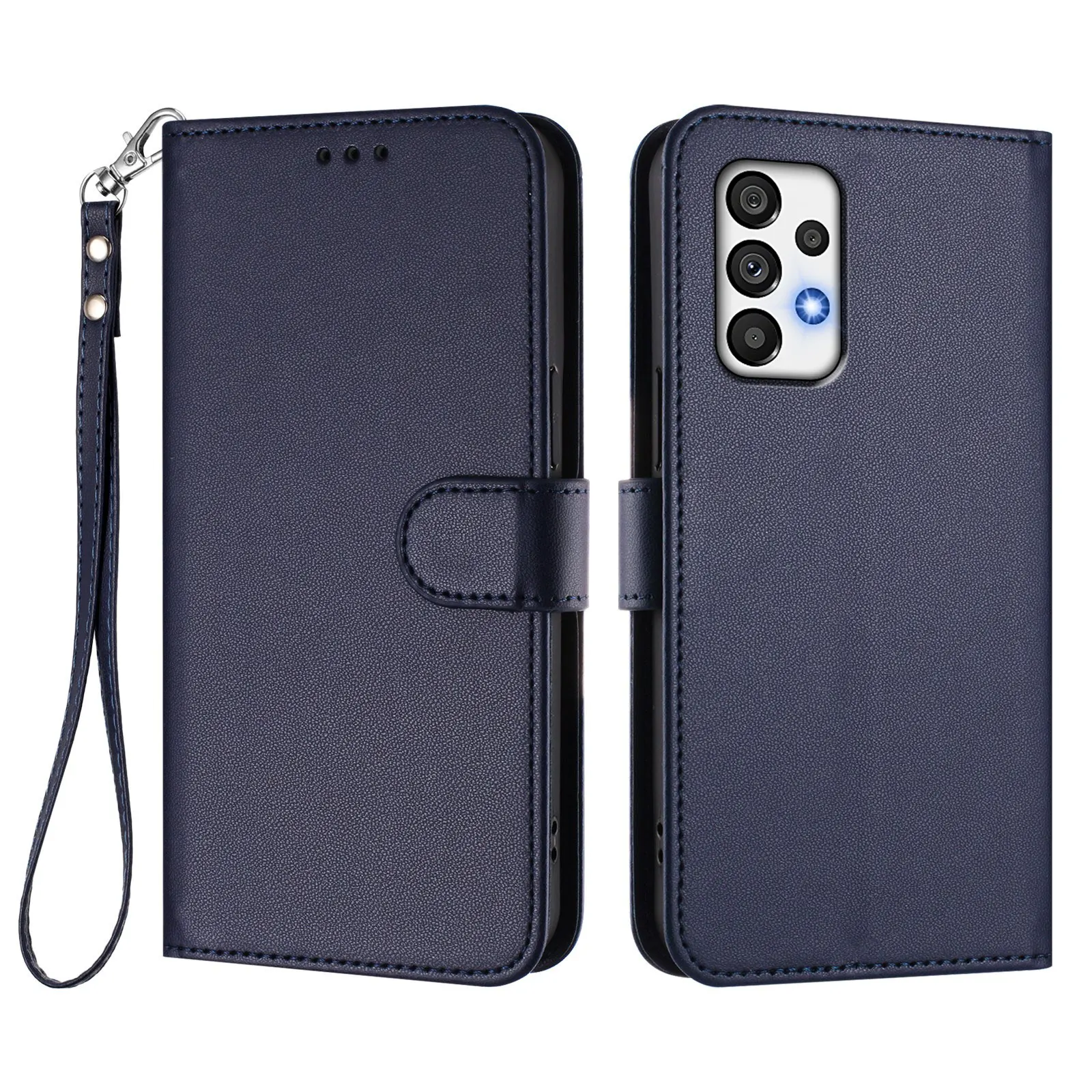 Leather Phone Case For Samsung Galaxy A72 A52 A42 A32 A22 A02 A91 A71 A51 A41 A31 A21 A11 A01 A70 A20e Flip Wallet Lanyard Cover