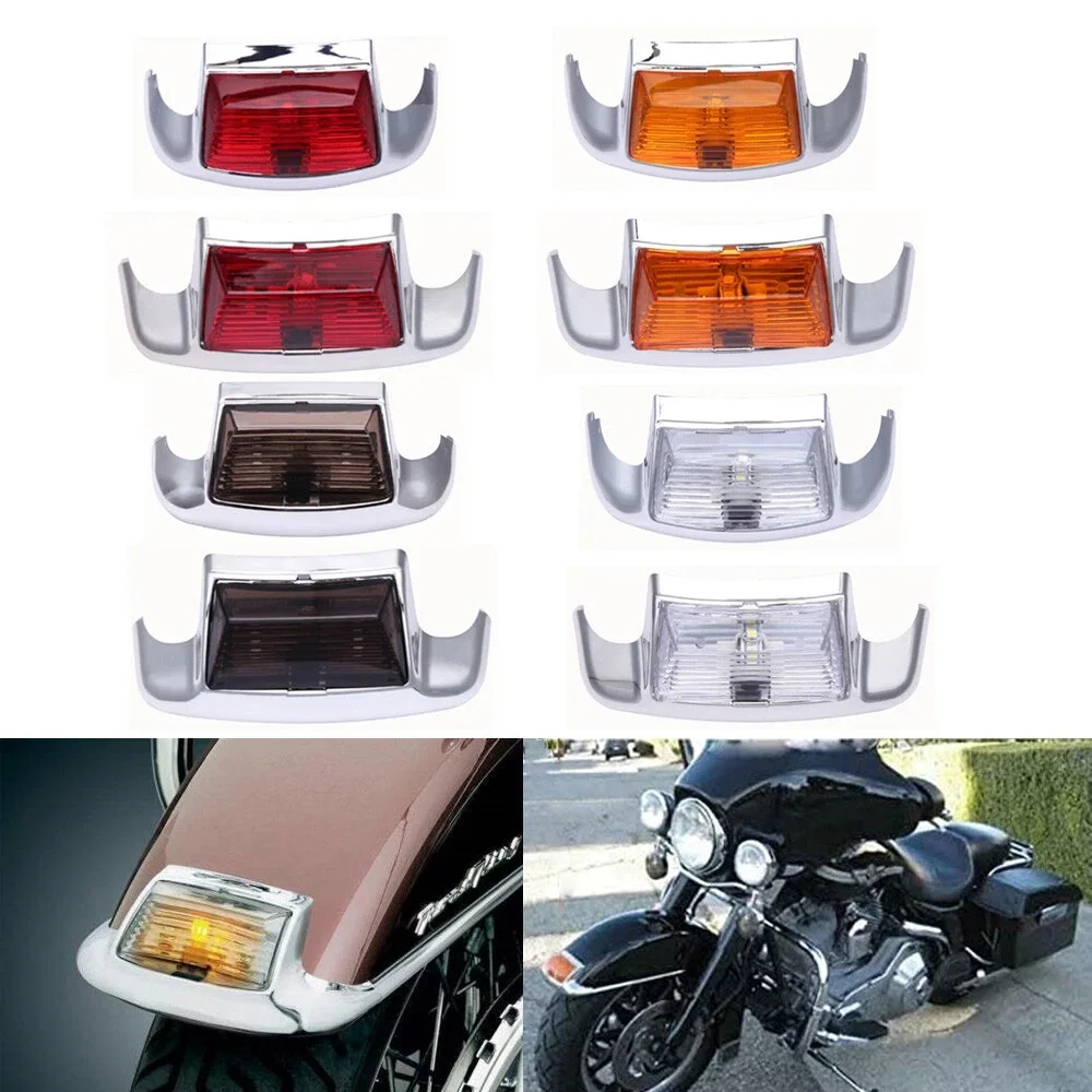 1 قطعة الجبهة/الخلفية الحاجز تلميح ضوء ل هارلي إلكترا الإنزلاق الطريق الملك 1980-2013 FLHT #1