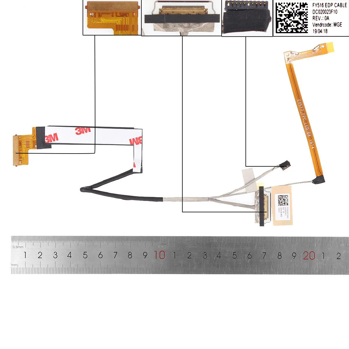 New Laptop LCD Cable For LENOVO Legion Y530-15ICH Y7000-15 DC020023F10