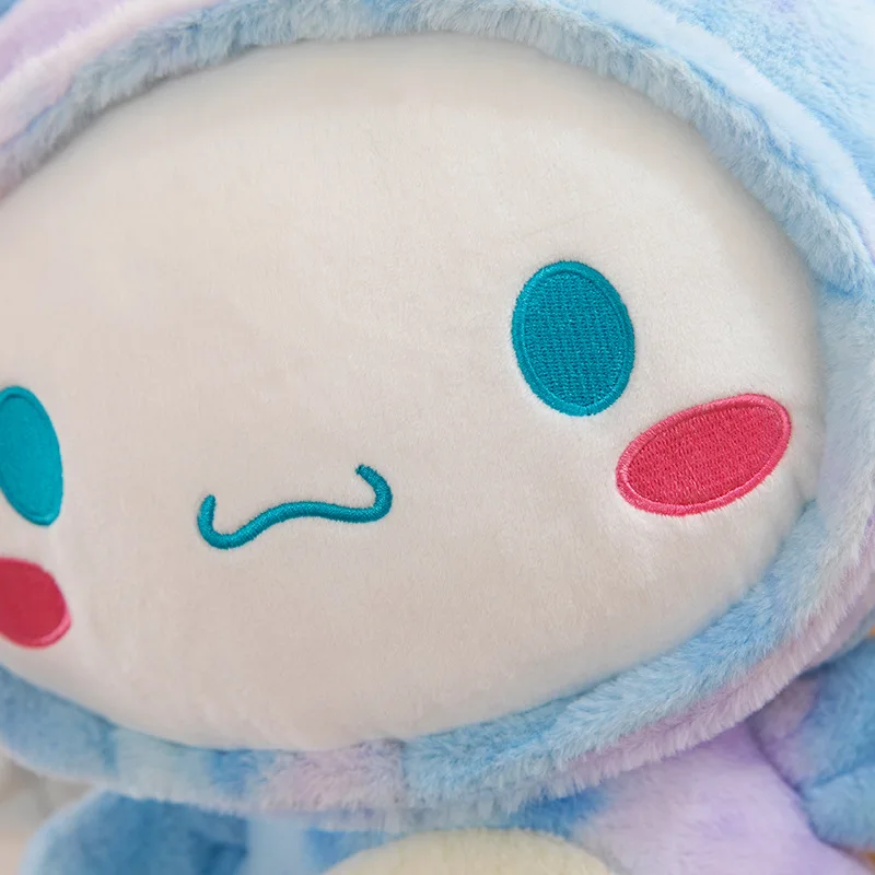 Kawaii sanrio japonês dos desenhos animados feminino coração cinnamoroll bonito plushie brinquedo macio bonecas de pelúcia brinquedos para o presente de aniversário das crianças