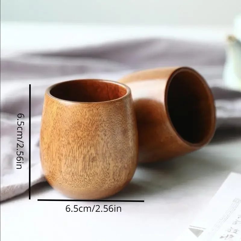 Nordic Big Belly Cup Wooden Cup Creative Wood Cup Solid Wood Anti Scalding Tea Wine