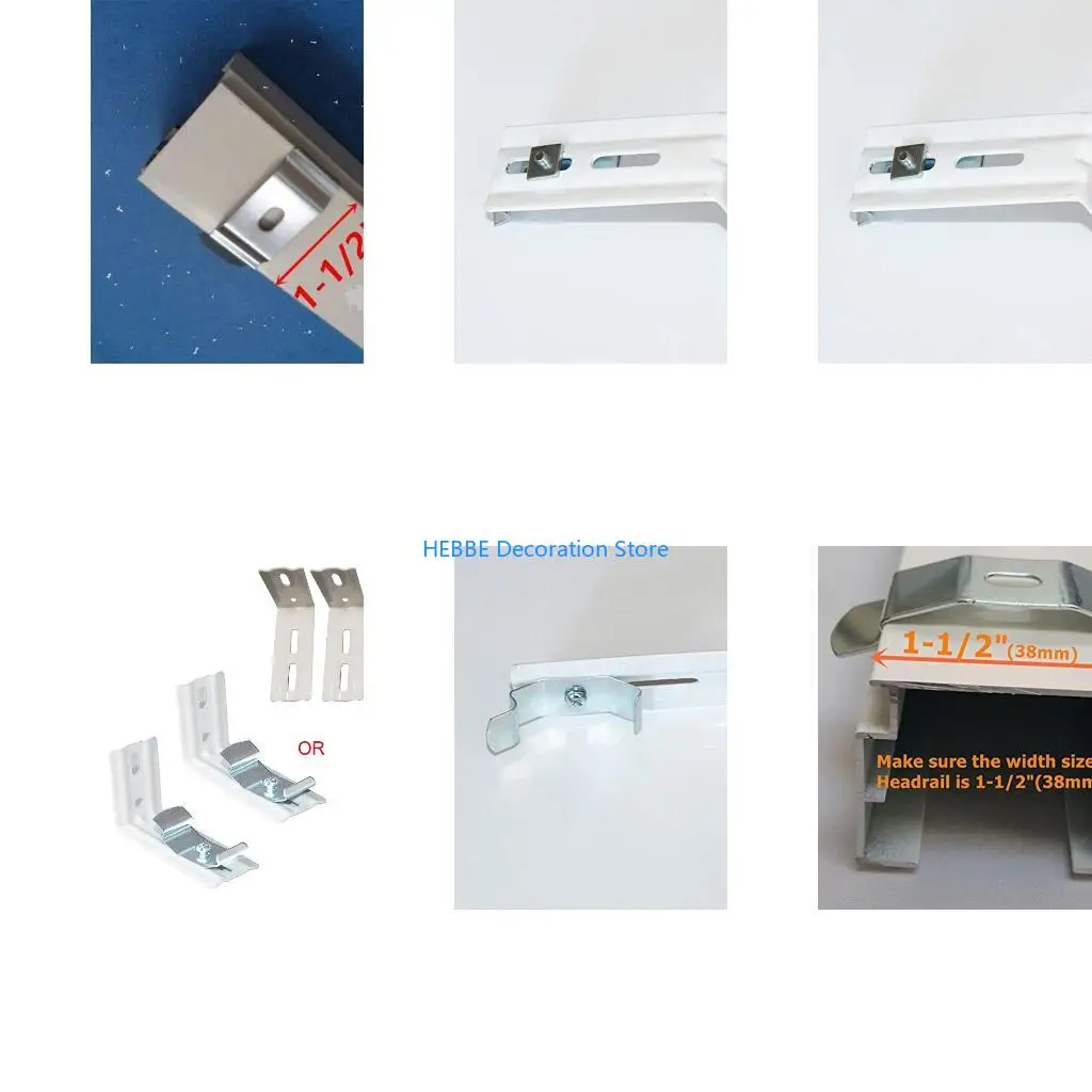 B0KC Heavy Duty Curtain Brackets Vertical Blind Bracket for External Install