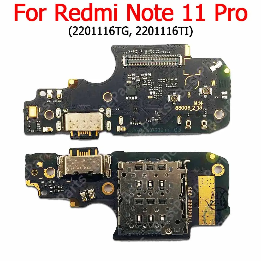 For Xiaomi Redmi Note 12 Pro 5G 12S 11 Pro+ Plus 11S Charging Port Charge Board Usb Connector Pcb Dock Plate Mobile Phone Parts