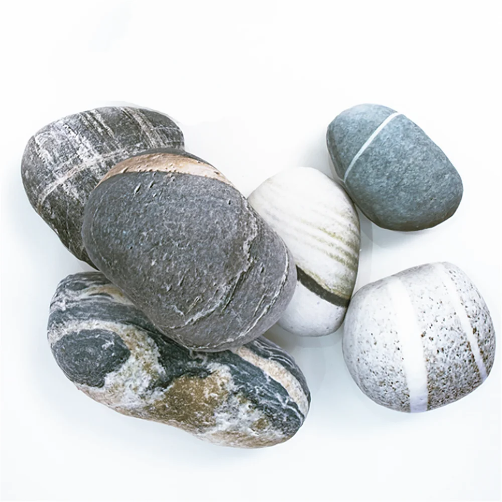

Throw Pillow Simulated Pebble Stone Floor Pillow for Kids Children Cute Mini Soft Cushion Creative Home Decor Pillow Sofa
