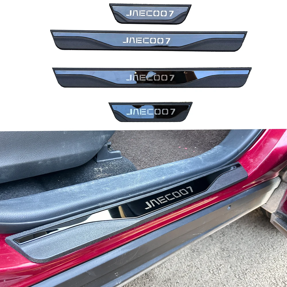 

For Jaecoo J7 Car Threshold Scuff Plate Accessories Door Sill Pedal Cover Protection Trim Auto Parts Styling Stickers 2023 2024