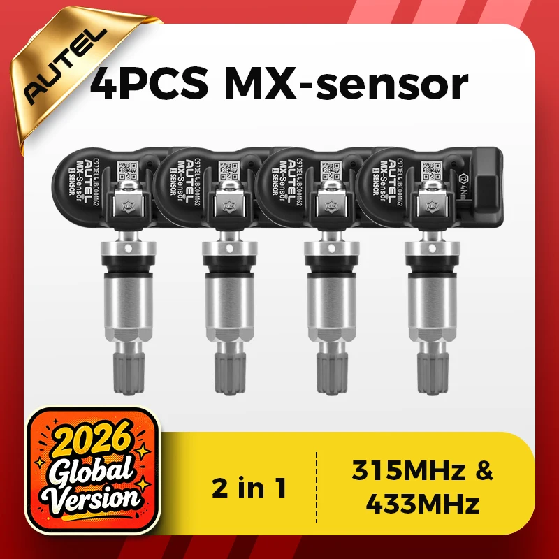 Autel  MX-Sensors TPMS Sensor MaxiTPMS 315MHz 433MHz Tire Pressure Sensors Autel MX-Sensor TPMS Universal Programmable Sensor