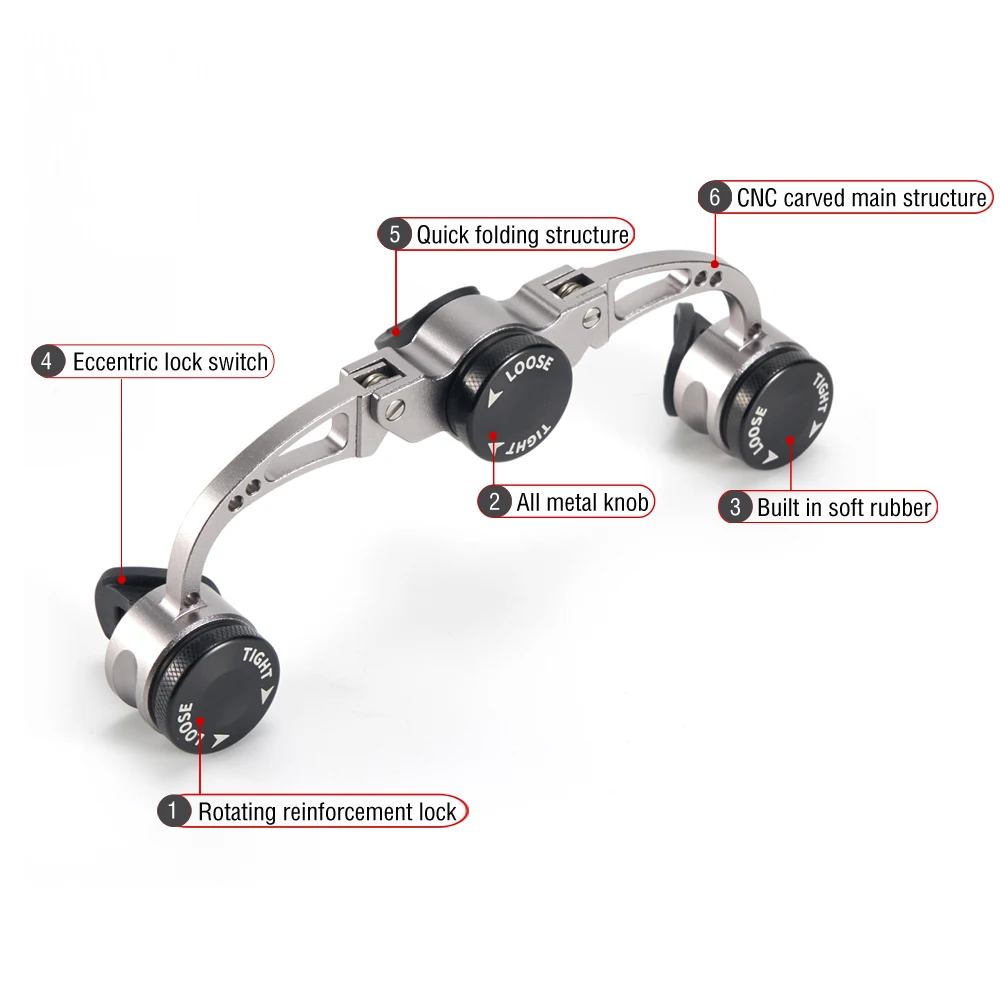 1PC faltbare Knotter Metall Angelschnur GT/FG/PR Knoten Gerät Krawatte Werkzeug für geflochtene Schnur und Vorfach – Detail 7