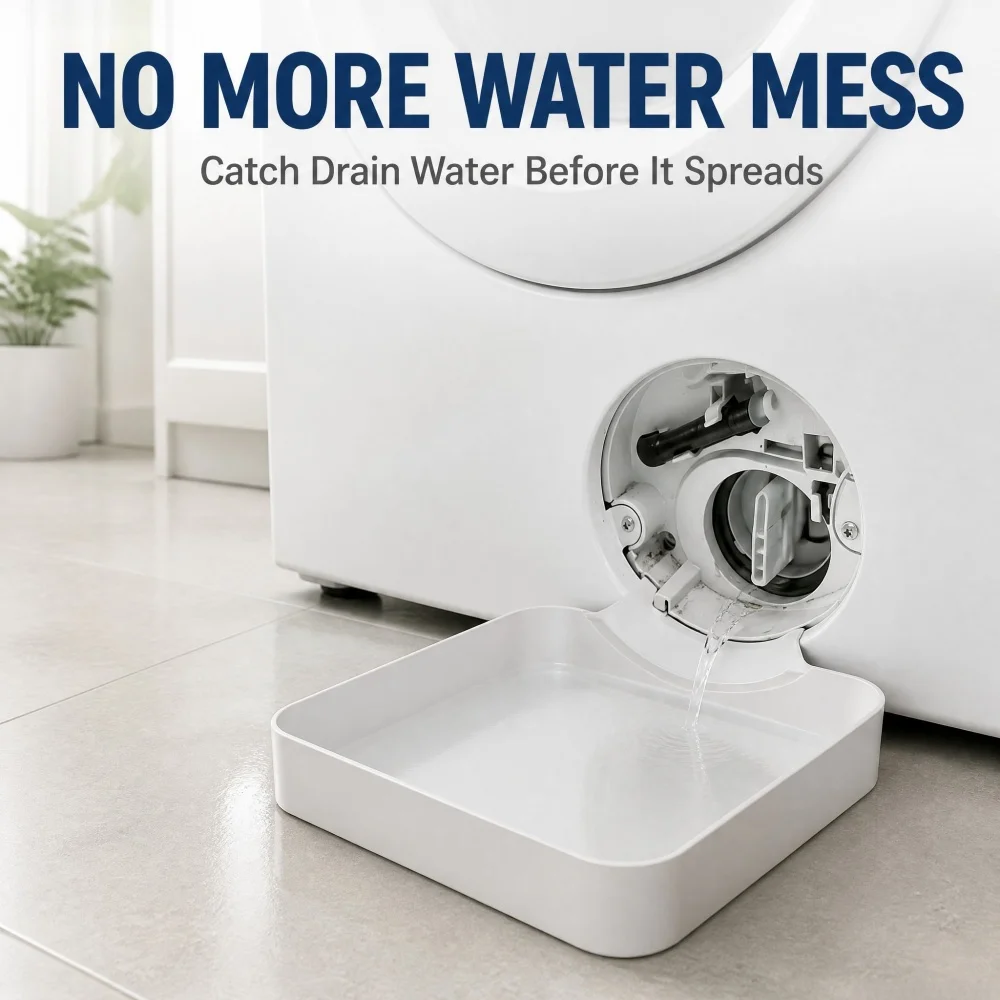 Washing Machine Drain Tray Water Catch Box Leak Proof Pan For Drum Washer Floor Protection