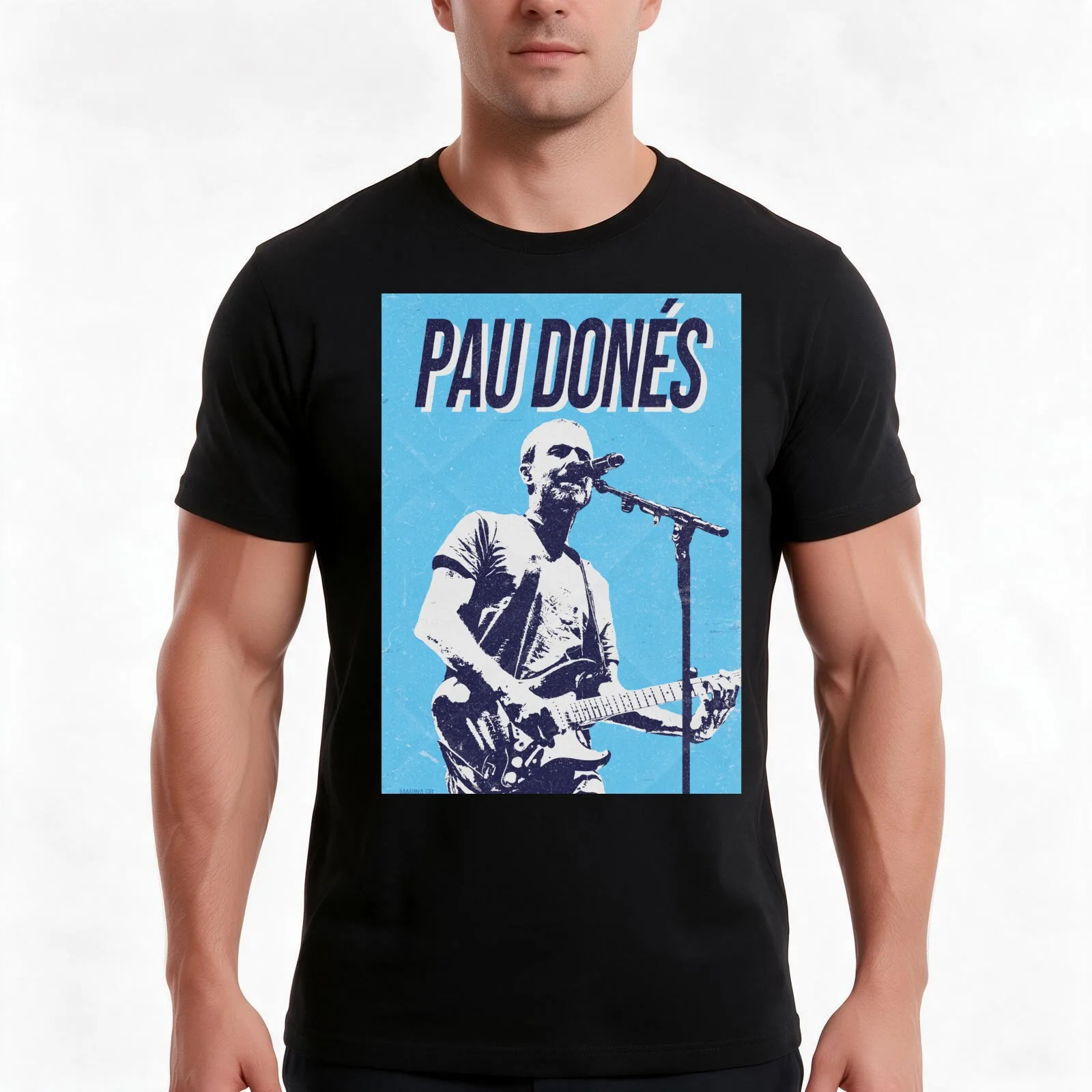 Pau Donés | Retro T-Shirt, Summer Casual Cotton Tee, Oversized Streetwear Tops, Vintage Graphic Print, Loose Fit Short Sleeve