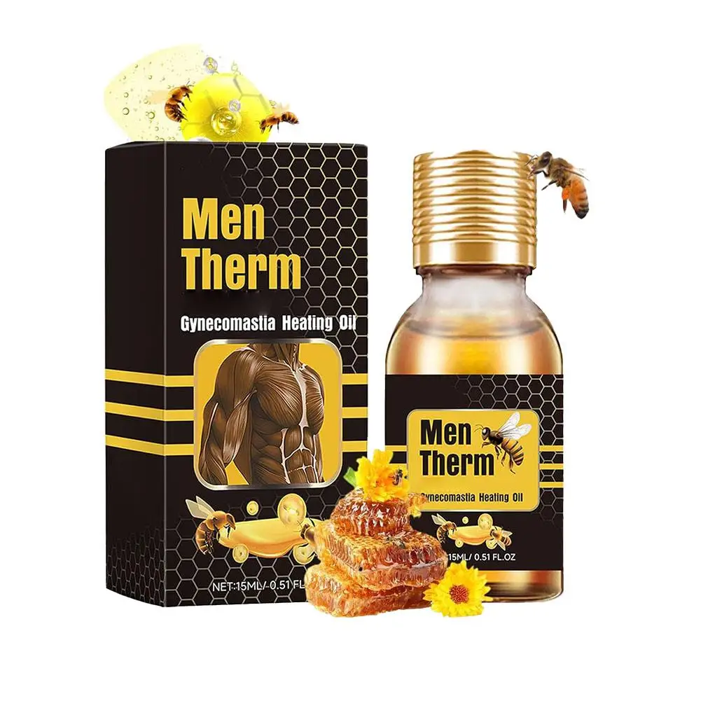 Man Breast Firm Massage Cream Ginger Serum Remove Excess Cream Essence Gynecomastia Tighten Shrink 15ml Effective Fat Oil C G3I7