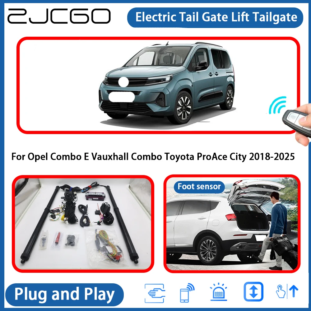 

for Opel Combo E Vauxhall Combo Toyota ProAce City 2018-2025 Automatic Powered Tailgate Power Liftgate Electric Tail Gate Lift
