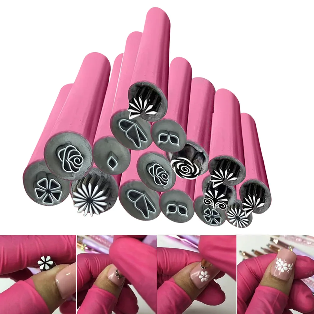 16Pcs Nail Art Stamp Pen Set Nail Art Stamper Kit DIY Nail Art Tool Simple Design Nail Art Dotting Tools for Nail Art Lovers