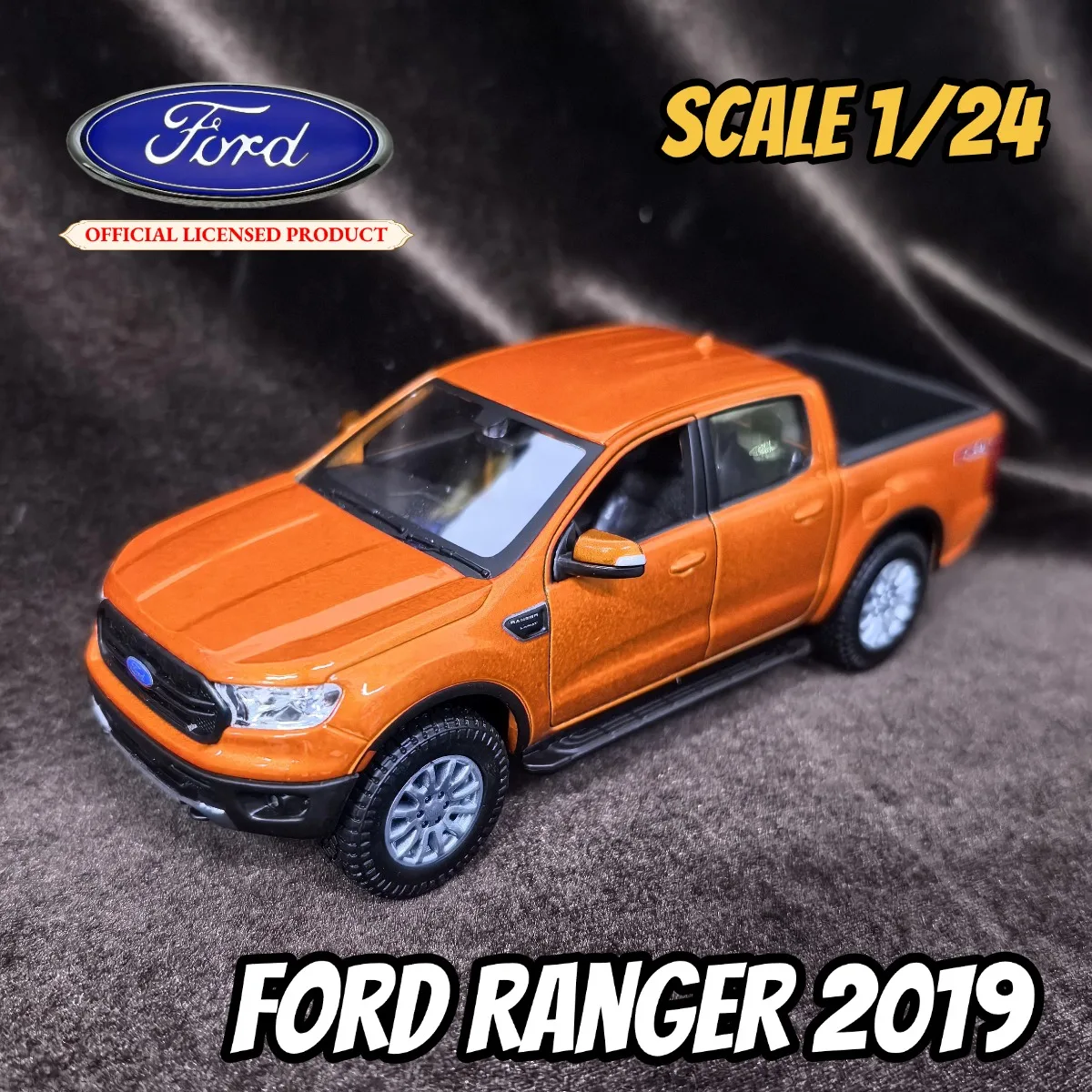 

Limited Bburago 1:27 Scale Ford Ranger 2019 Pickup Car Model, Luxury Vehicle Miniature Replica Figure Kid Xmas Gift Toy