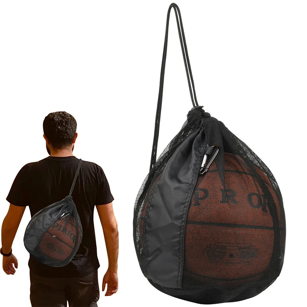 Sport Game Ball Storage Bag Drawstring Sling Back Bag Football Storage Bag for Carrying Basketball Volleyball Soccer Football