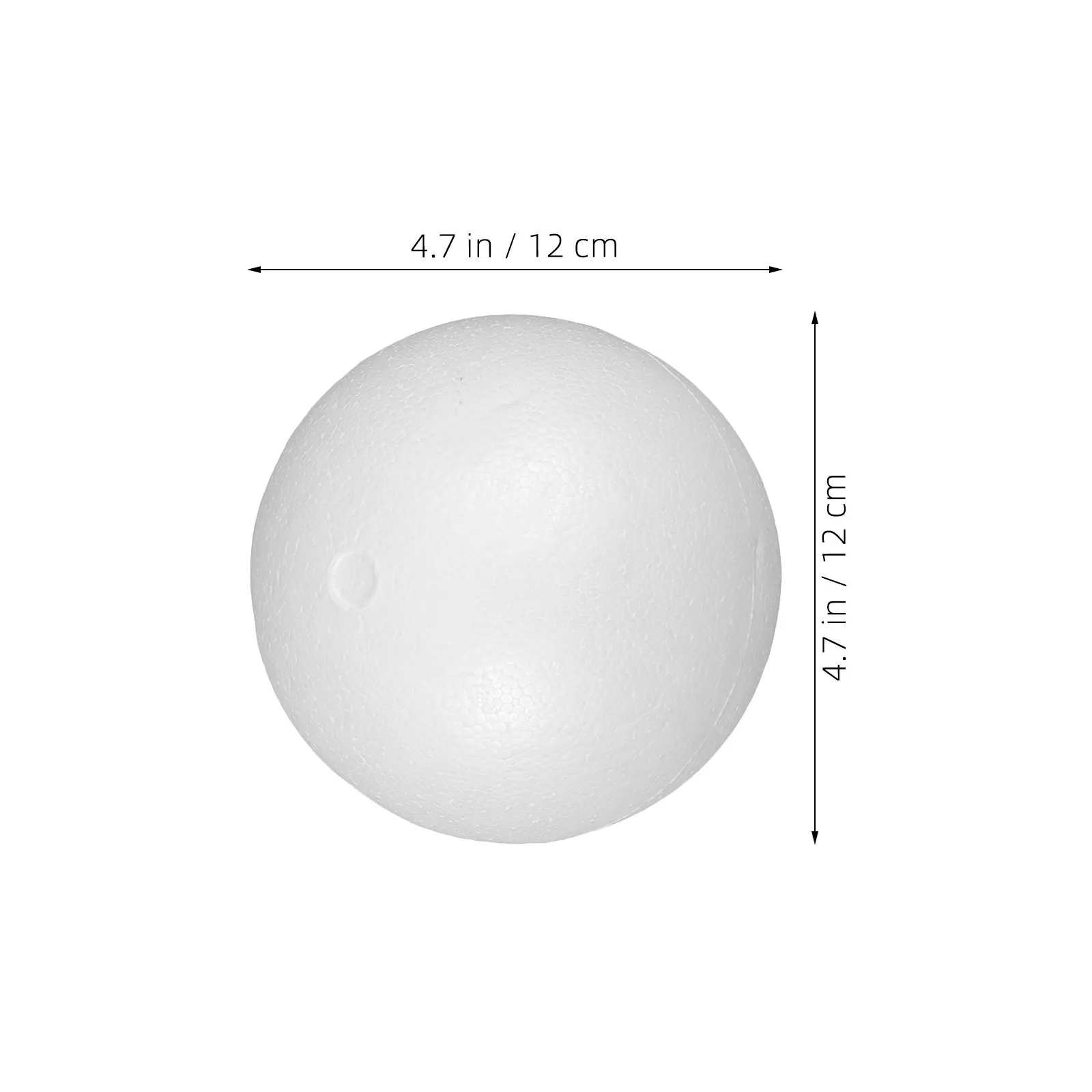 6개입 솔리드 화이트 폴리스티렌 폼 볼 DIY 눈사람 만들기 크리스마스 트리 장식 공예 눈사람 만들기 폼